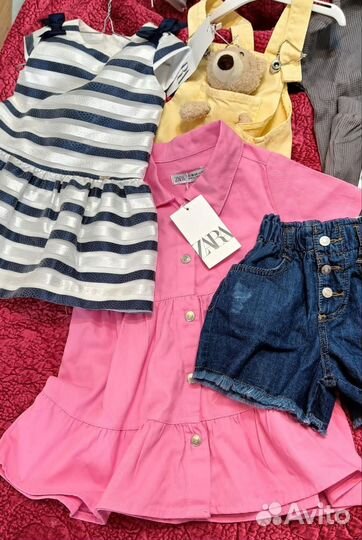 Новые летние вещи для девочки 92-98 Zara
