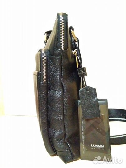 Сумка мужская кожаная luxon (новая)