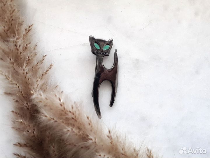 Брошь Кошка