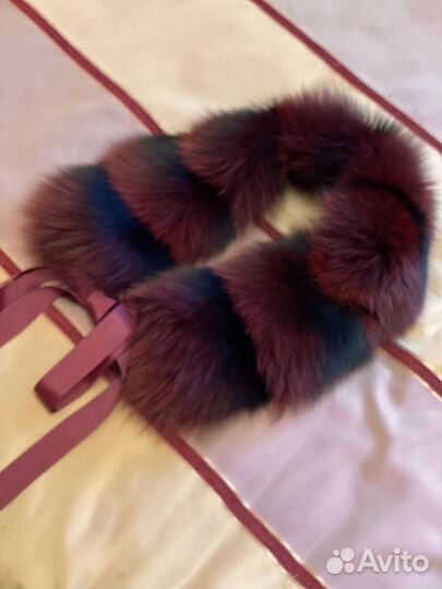 Меховой воротник песец