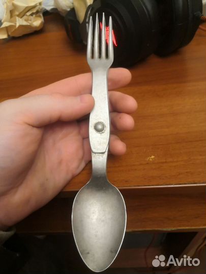 Редкая немецкая алюминиевая ложевилка