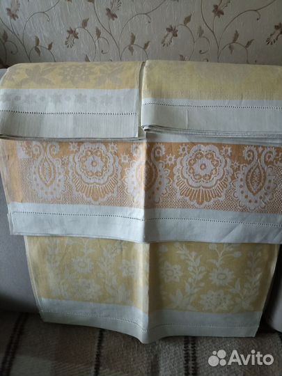 Жаккардовые полотенца и лён скатертный СССР