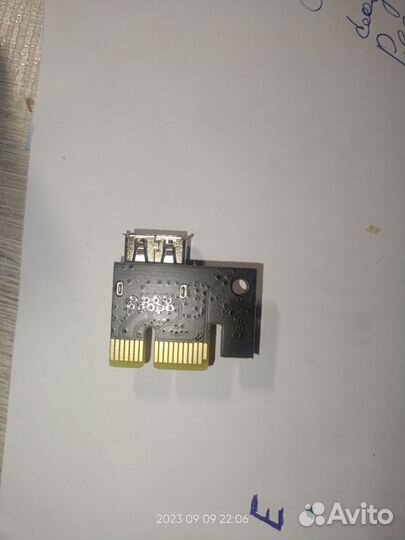 Адаптер райзера Riser PCI-E 1X to USB