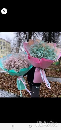Гипсофила букет цветы доставка самовывоз