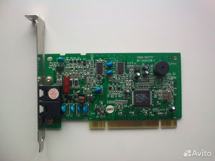 Внутренний модем, Сетевая карта