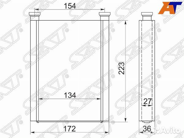 Радиатор отопителя салона toyota sienta
