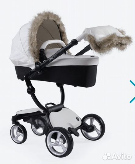 Коляска mima xari 2 в 1 +зимний комплект+подстакан