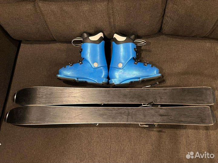 Горные лыжи детские 90 комплект salomon