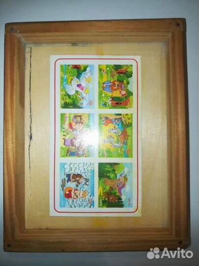 Деревянные кубики-пазлы