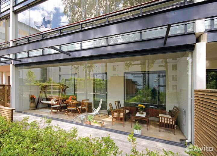 Безрамное остекление лоджий