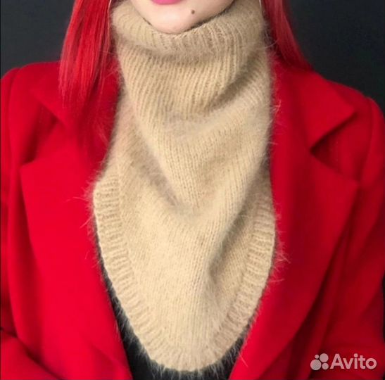 Снуд уголок из пуха норки