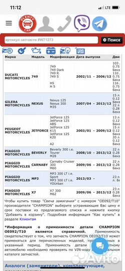 Свечи зажигания на мотоцикл