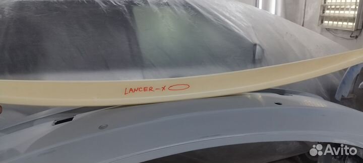 Спойлер на крышку багажника mitsubishi lancer 10