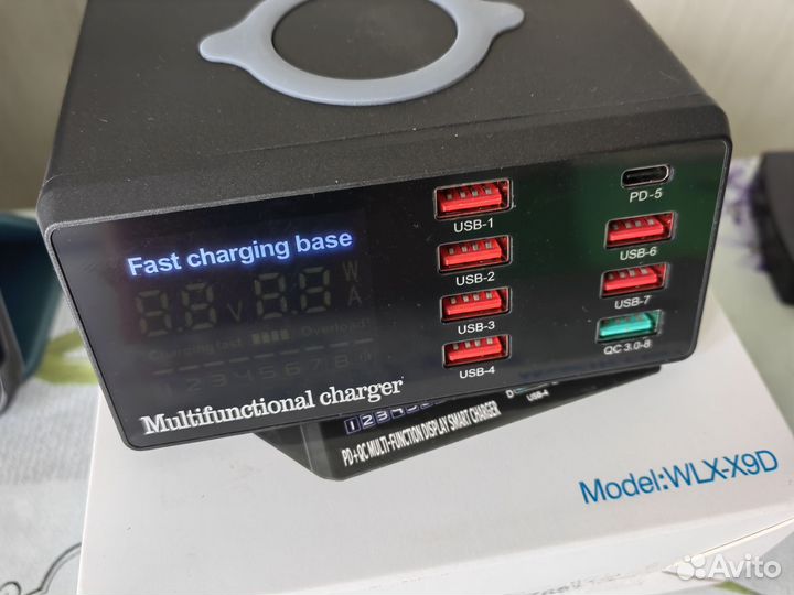 Зарядная станция wireless MLX-X9D 110w 9 port