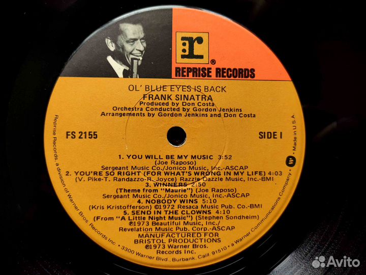 Frank Sinatra – Ol' Blue Eyes Is Back – US 1973