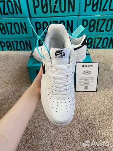 Air Force 1 Черно-белые Оригинал Poizon