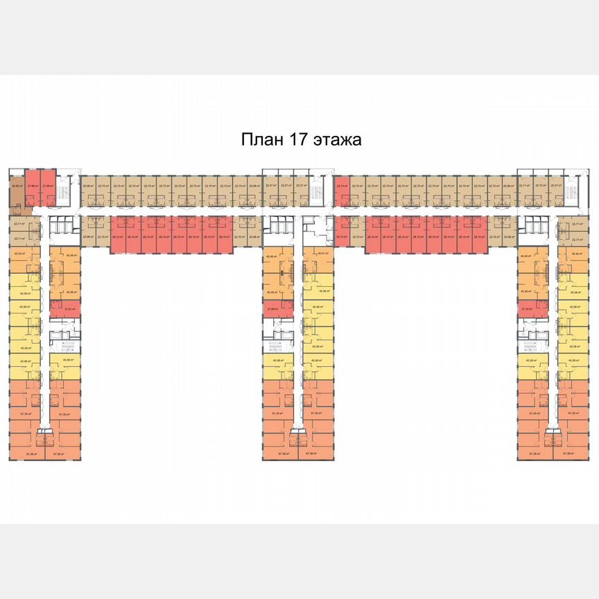 Апартаменты-студия, 22,7 м², 19/24 эт.