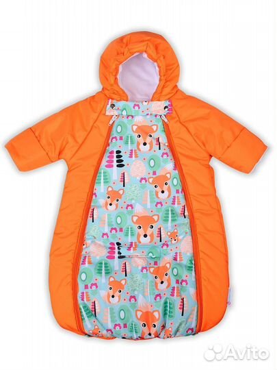 Продам конверт-комбинезон демисезонный 62-68 см