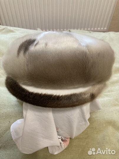 Зимнее модное кепи, натуральный мех