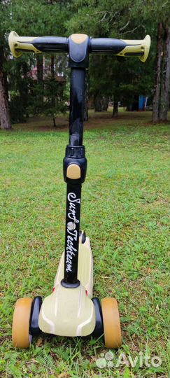 Самокат 3-сный, светятся колёса, унисекс, прочный