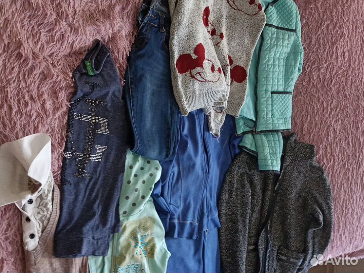 Вещи пакетом на девочку 9-10 лет осенья зимние