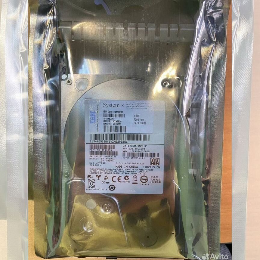 [43W7629] Жесткий Диск Lenovo 1tb Sata2 3.5 43w7629