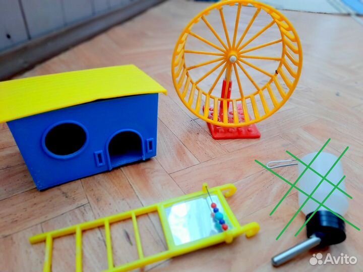 Домик для хомяка Поилка Колесо