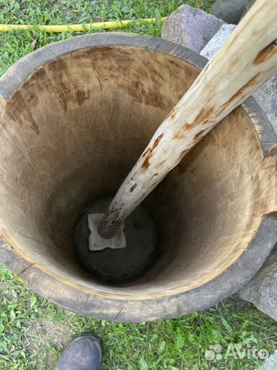 Кадушка деревянная в комплекте старые