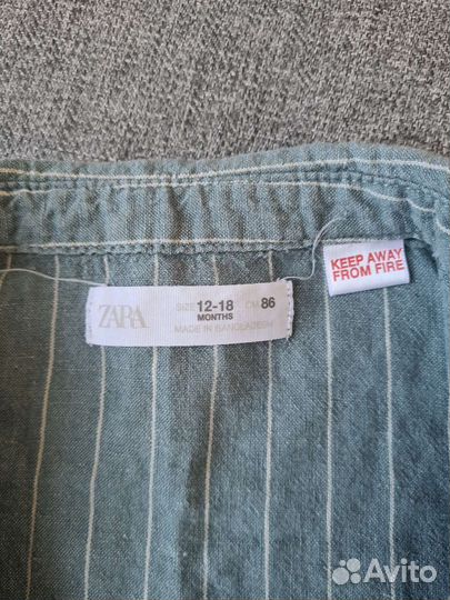 Рубашка Zara на мальчика 86