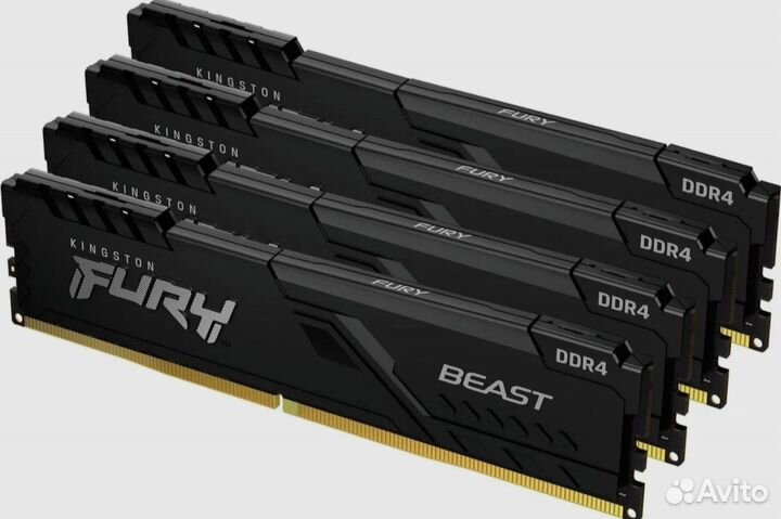 Озу Kingston fury Beast Black 4х8 32Gb