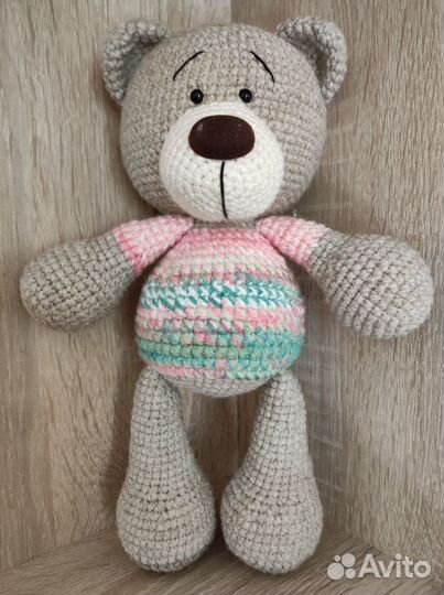 Вязаная игрушка Мишка Тёма. Ручная работа