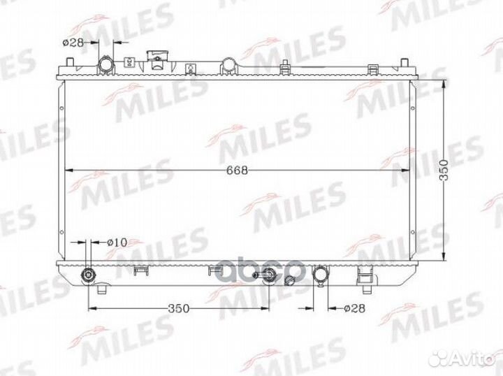 Радиатор mazda premacy 1.8/2.0 99- шт acrb504 M