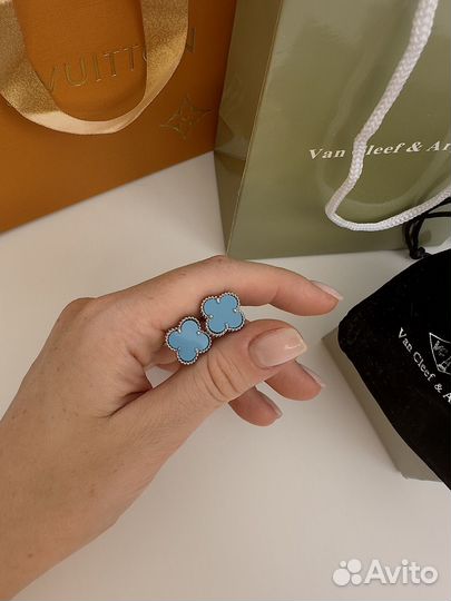 Серьги van cleef