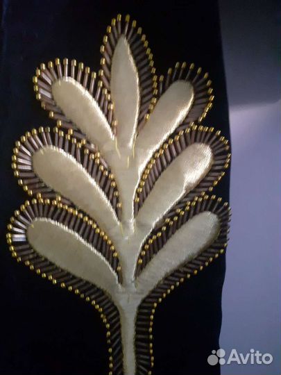 Халат детский, бархат ручная работа