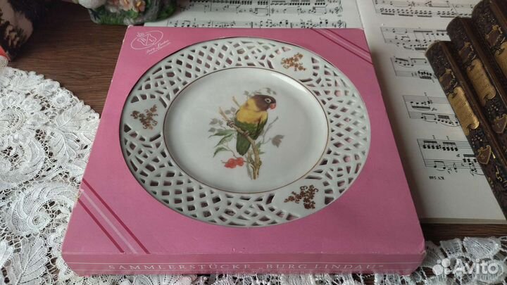 Тарелочка из ажурного фарфора от Burg Lindau