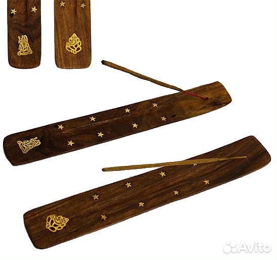 Подставка под благовония Лыжа 1й сорт дерево/лату