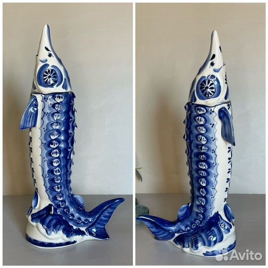 Бутылка графин штоф 1 л гжель