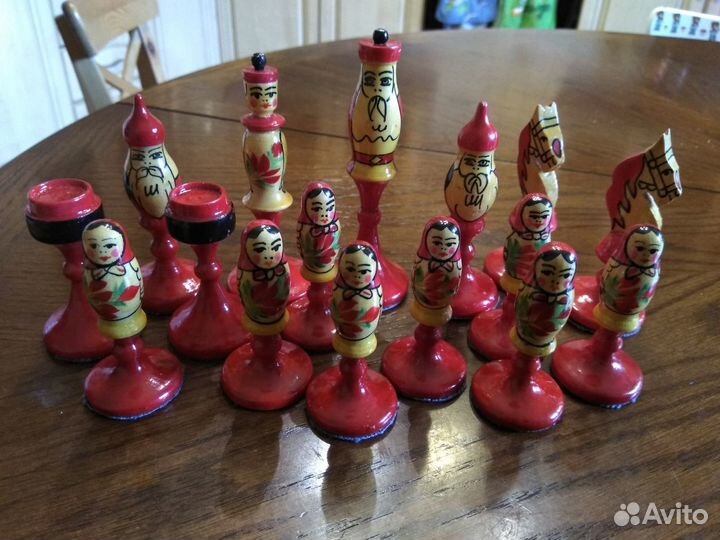 Шахматы сувенирные матрёшка 1977 год