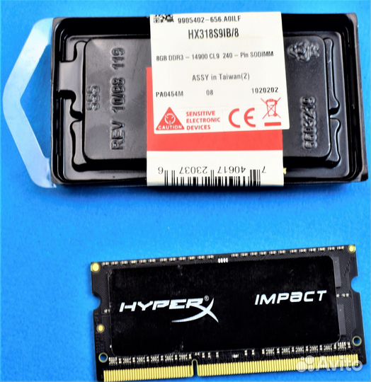 HyperX Fury DDR3 1866 мгц 8GB