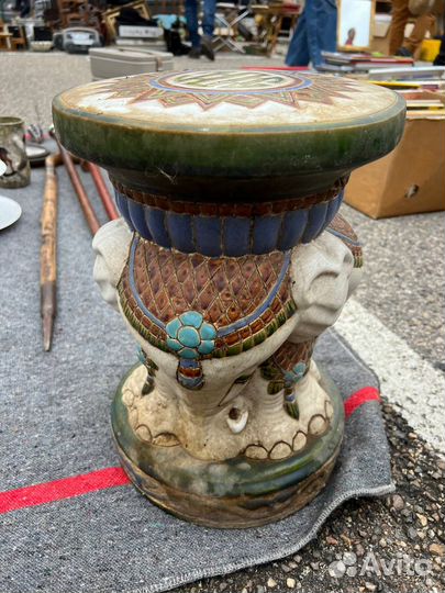 Подставка. Табурет керамический Винтаж