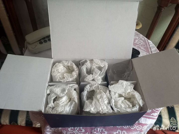 Хрустальные рюмки бокалы Богемия