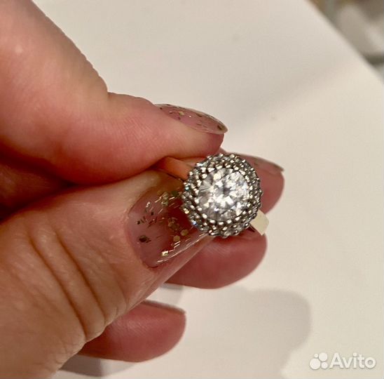 Золотое кольцо проба 14к желтое золото