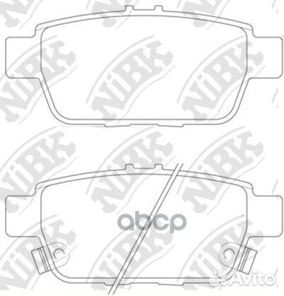 Колодки тормозные дисковые PN28004 NiBK