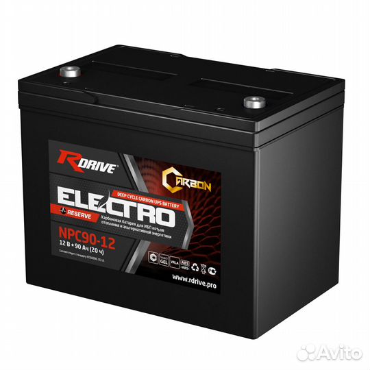 Аккумулятор для ибп R-drive 90Ач NPC90-12