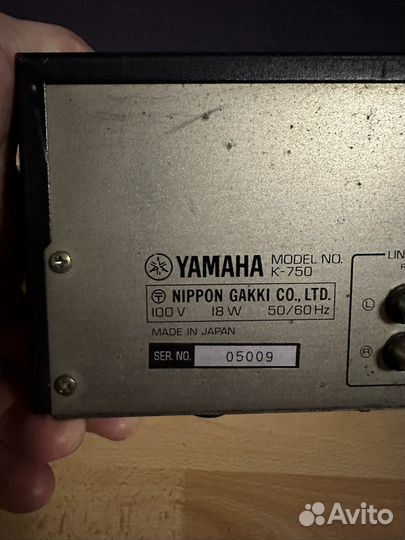 Дека кассетная Yamaha k750