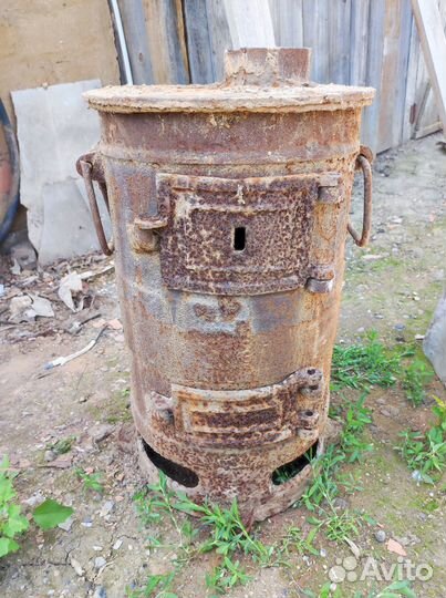 Печь буржуйка чугунная СССР