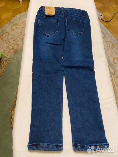 Джинсы для девочки синие 122