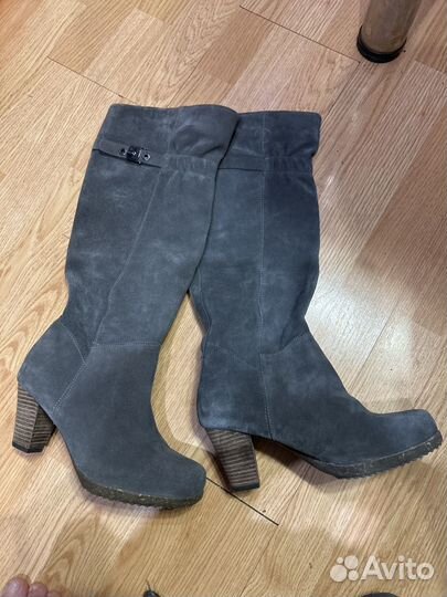 Сапоги женские Scholl натуральная кожа 37 размер