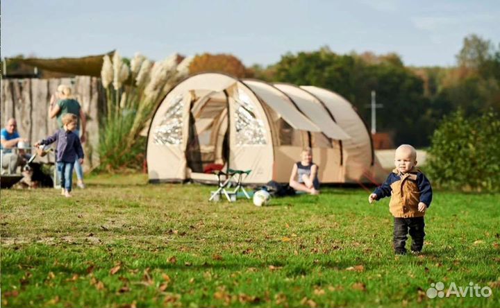 Палатка шестиместная туннель большая с тамбуром
