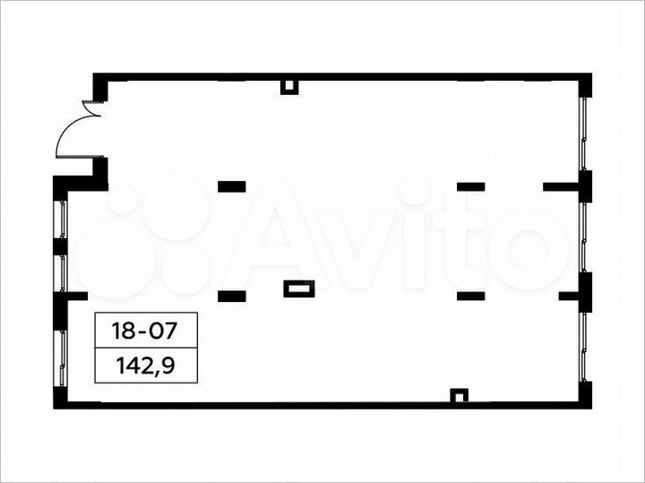 Аренда, торговое помещение площадью 143.3 кв.м